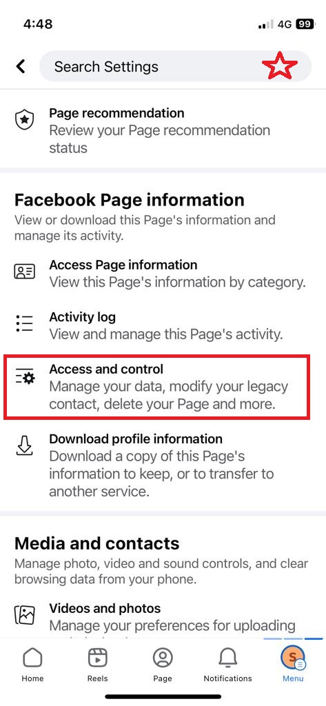 Facebook Page access control