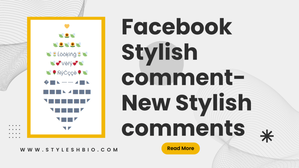 Facebook stylish comment