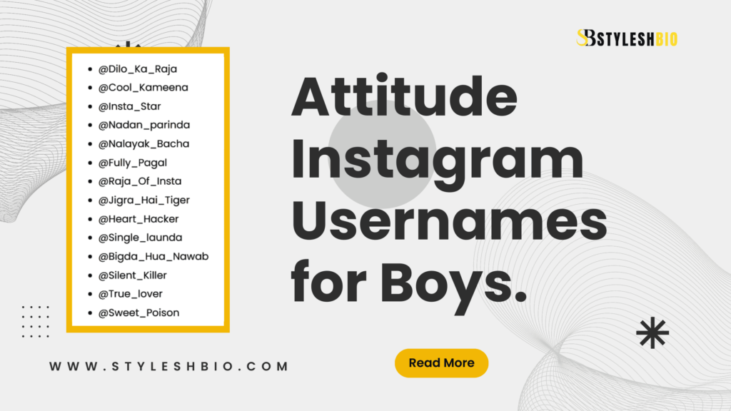 Instagram usernames for boys